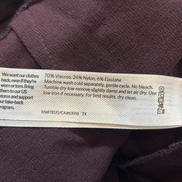 Eileen Fisher - Washable Stretch Crepe Pant - Petite - Picture 7 of 7